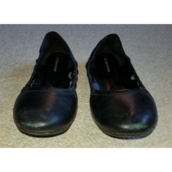 Womens Shoes-COLE HAAN-"Black Leather" leather "Zerogrand Ballet ll"-6.5B - Picture 3 of 6